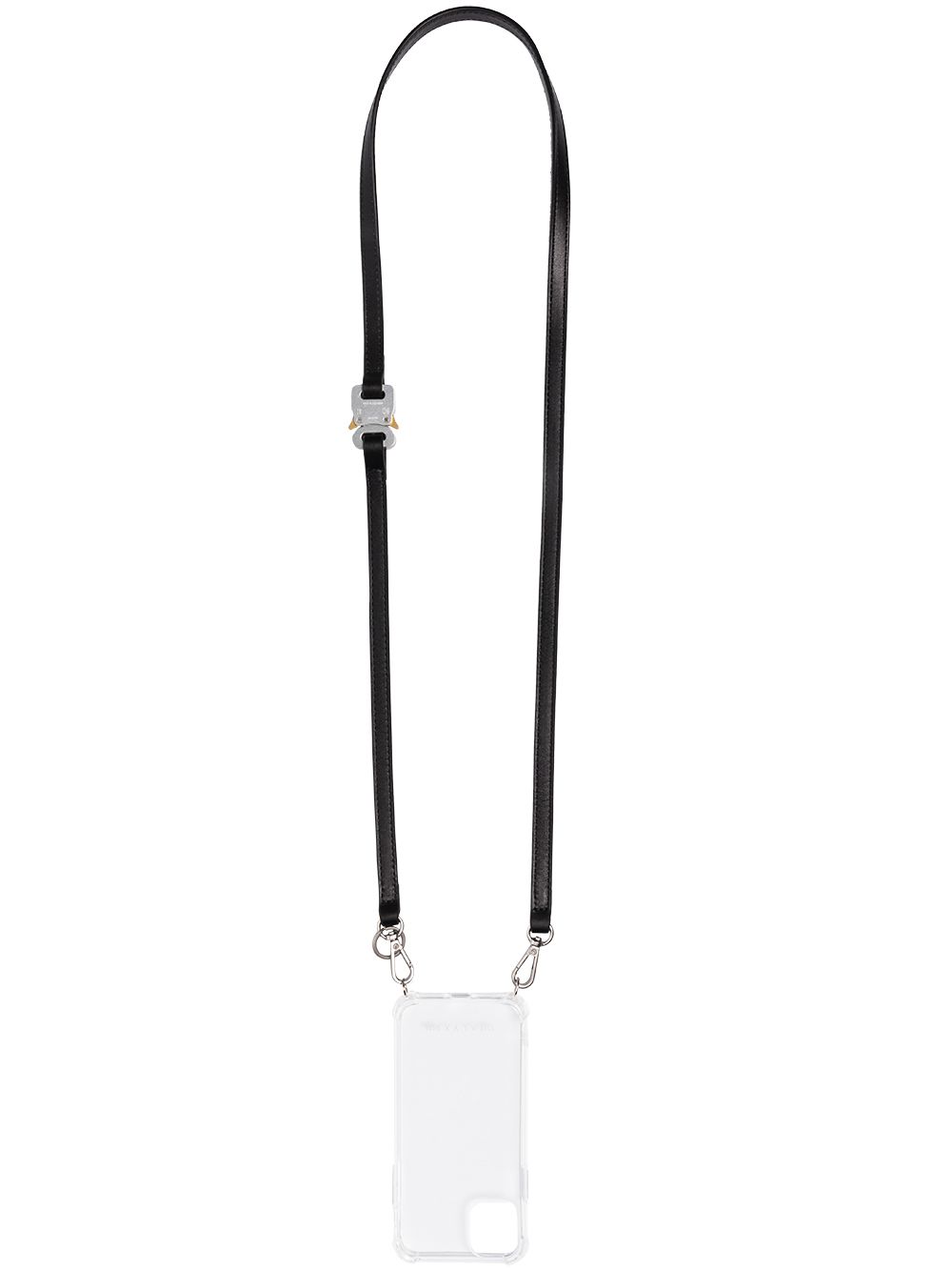 1017 ALYX 9SM iPhone 11 扣环肩宽带手机壳 - 黑色