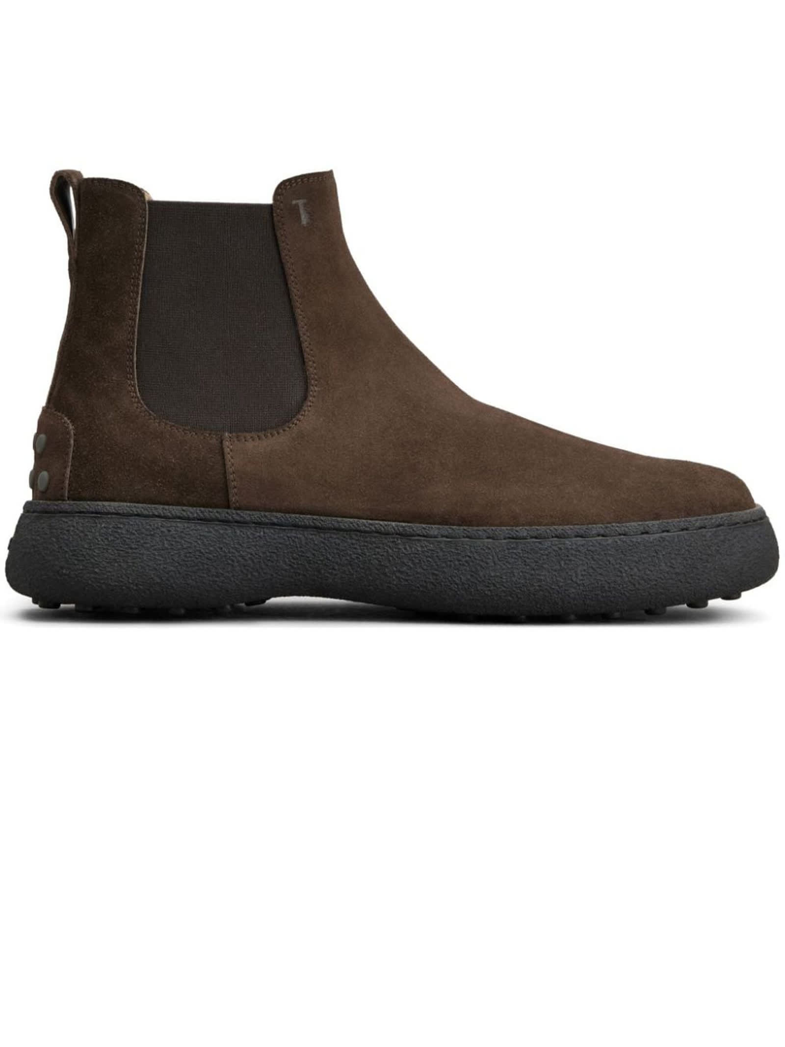 Tod's 麂皮皮革切尔西靴