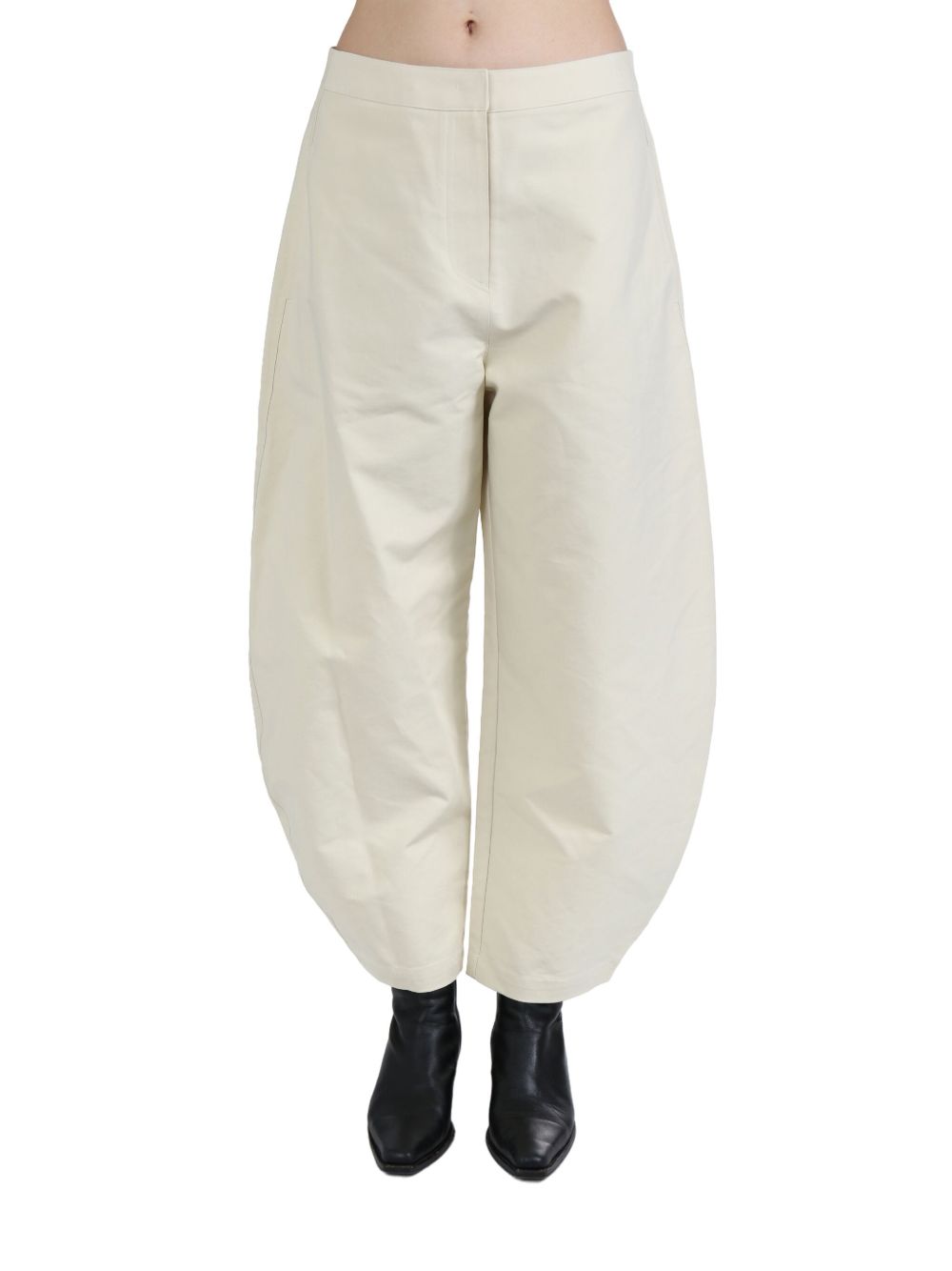 Amomento curved-leg trousers - 中性色