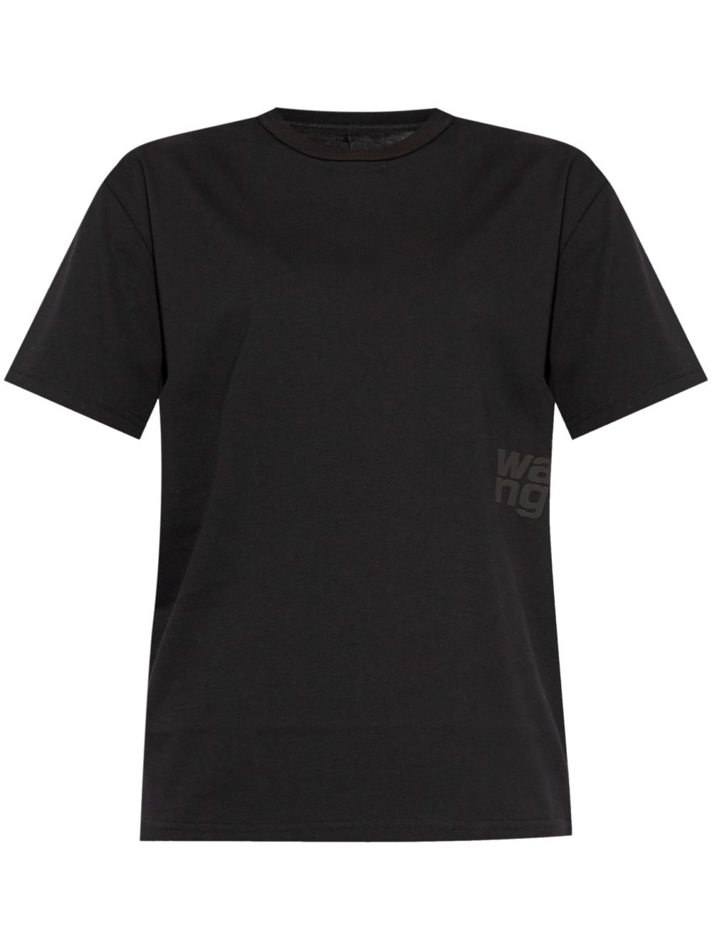 Alexander Wang logo印花棉T恤 - 黑色