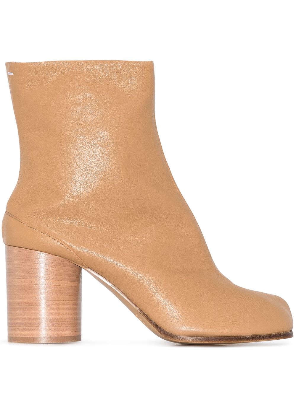 Maison Margiela Tabi 高跟及踝皮靴 - 褐色