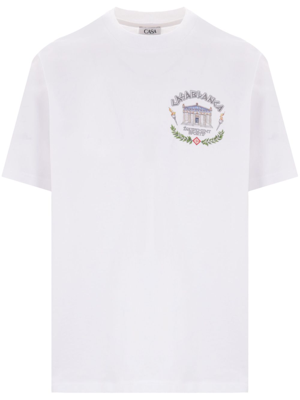 Casablanca Le Temple Du Sport T恤 - 白色