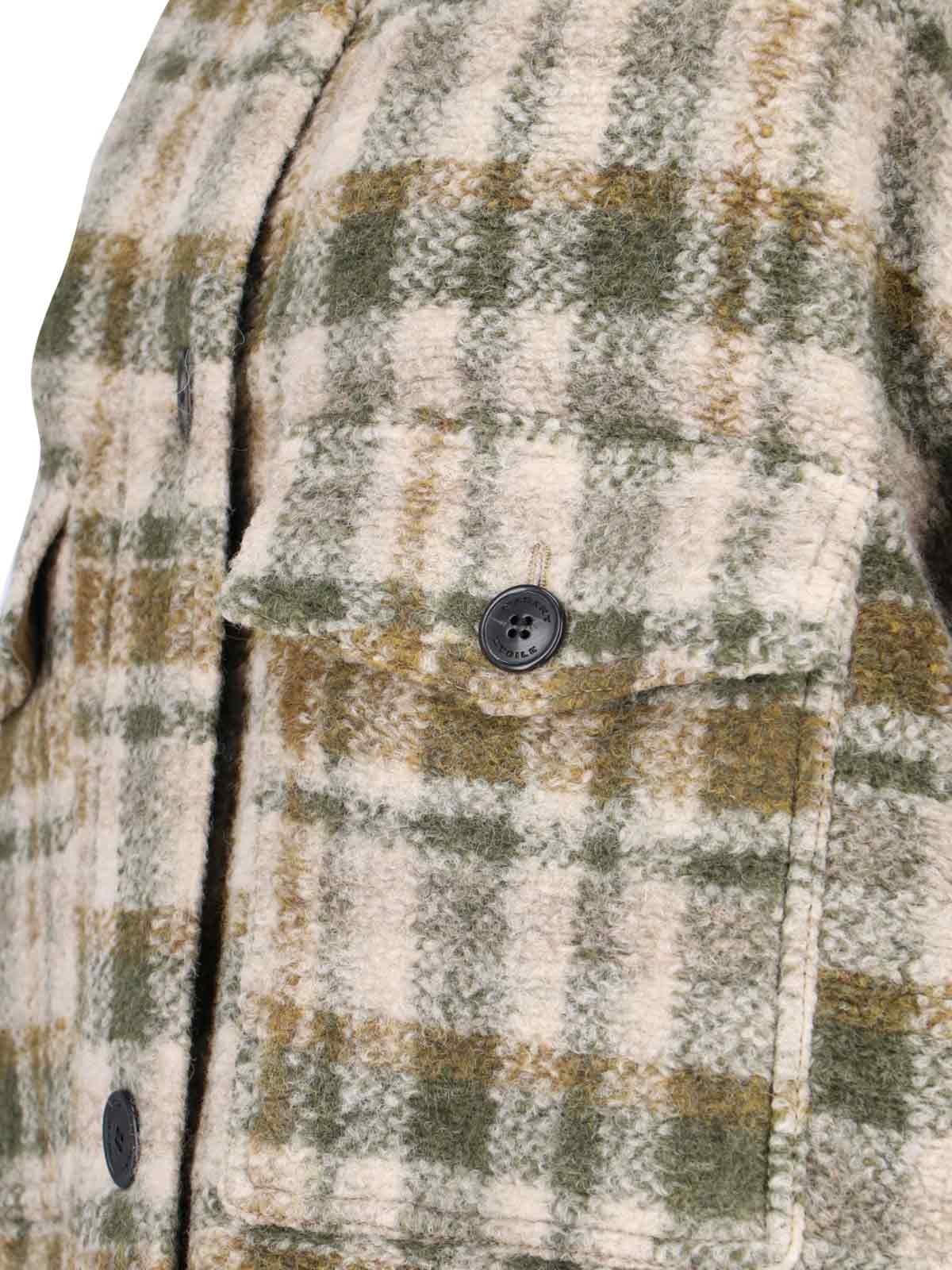 Marant Étoile fontizi格纹中长款大衣