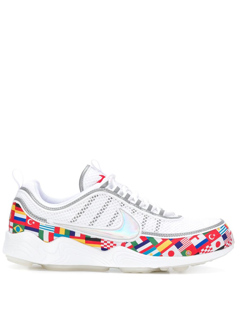 Nike Air Zoom Spiridon真皮运动鞋 - 白色