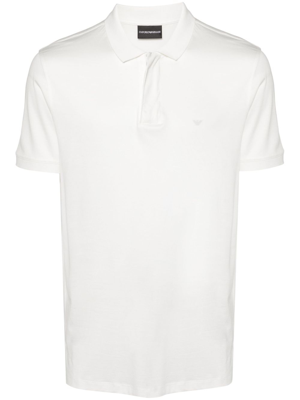Emporio Armani 橡胶logo polo衫 - 白色