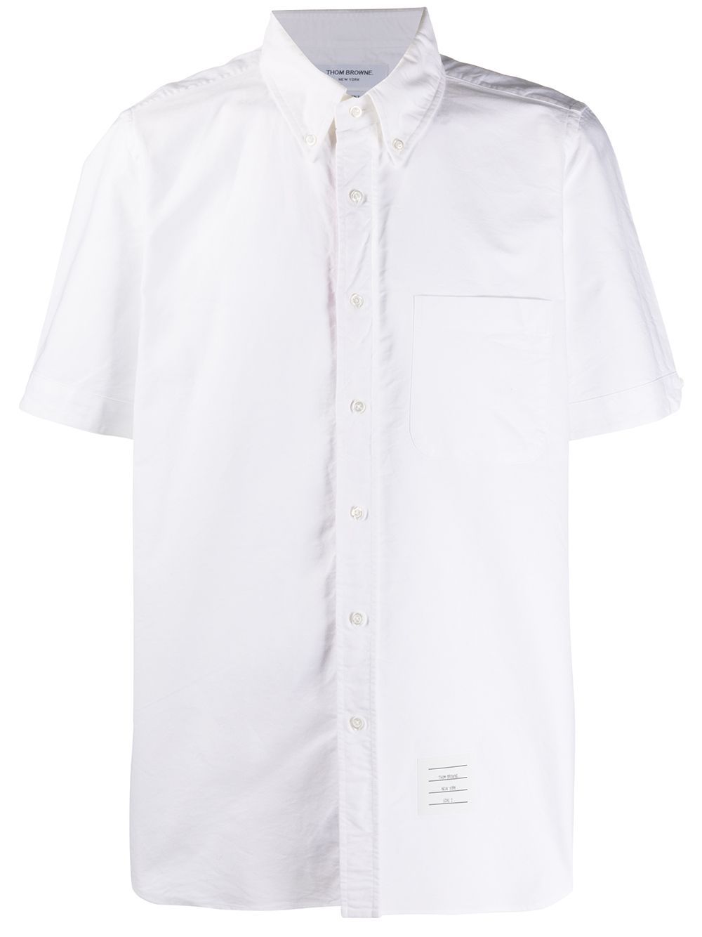 Thom Browne 罗缎边饰牛津衬衫 - 白色