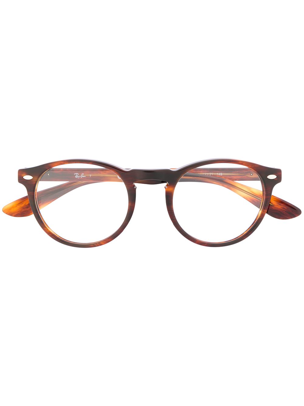 Ray-Ban 5283 玳瑁纹镜框眼镜 - 褐色