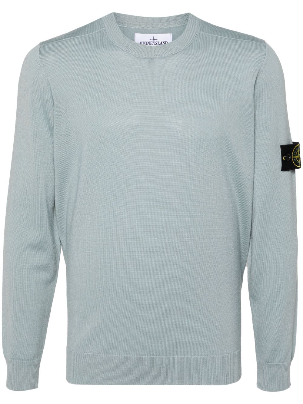 Stone Island 罗盘贴花针织毛衣 - 灰色