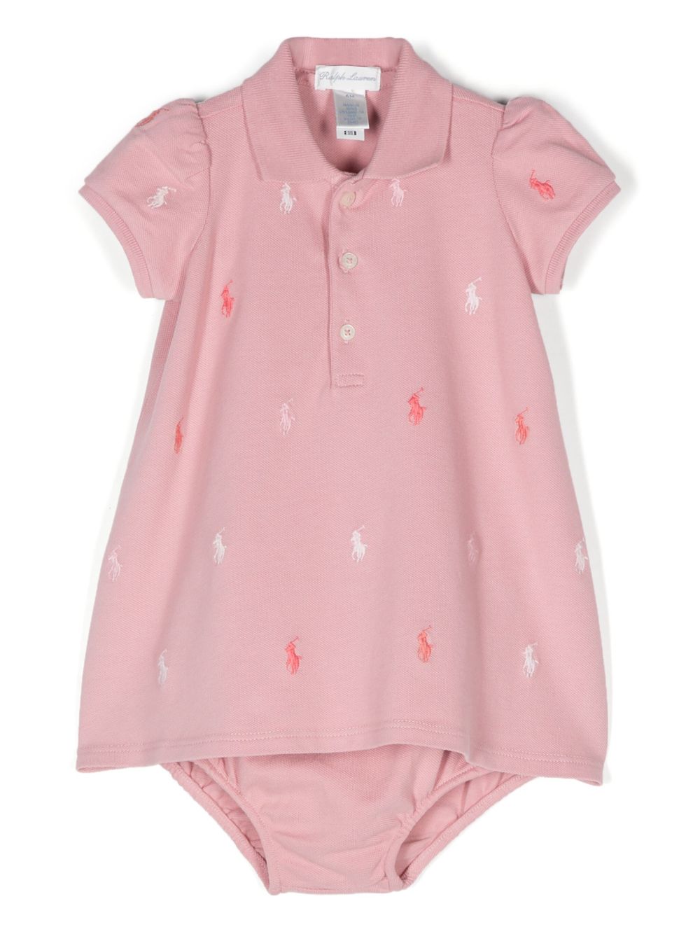 POLO RALPH LAUREN KIDS Polo Pony 连衣裙 - 粉色