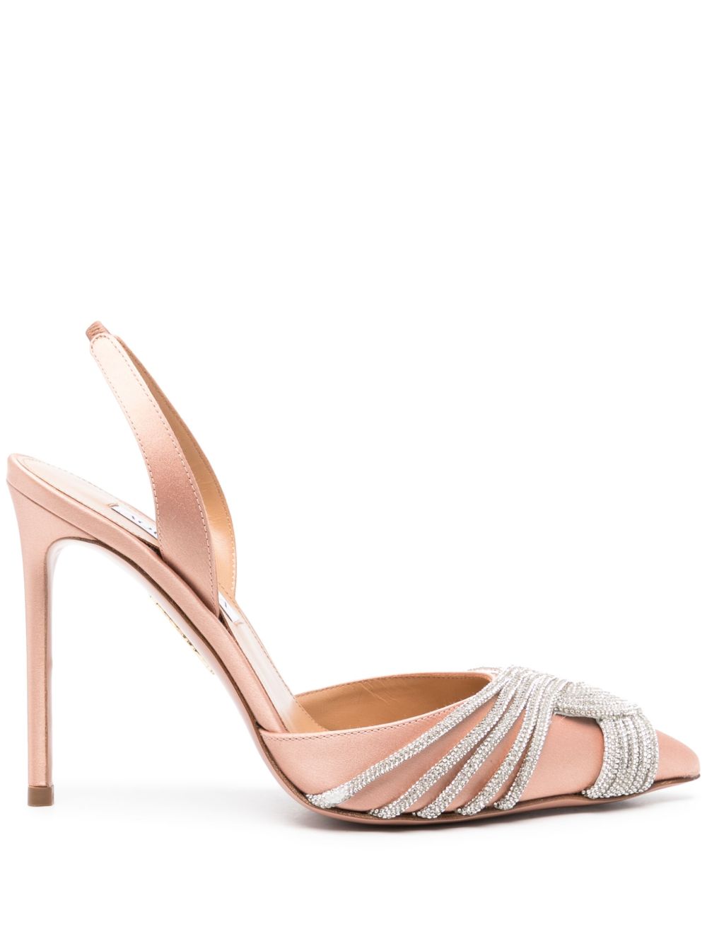 Aquazzura Gatsby 皮质高跟鞋 - 中性色