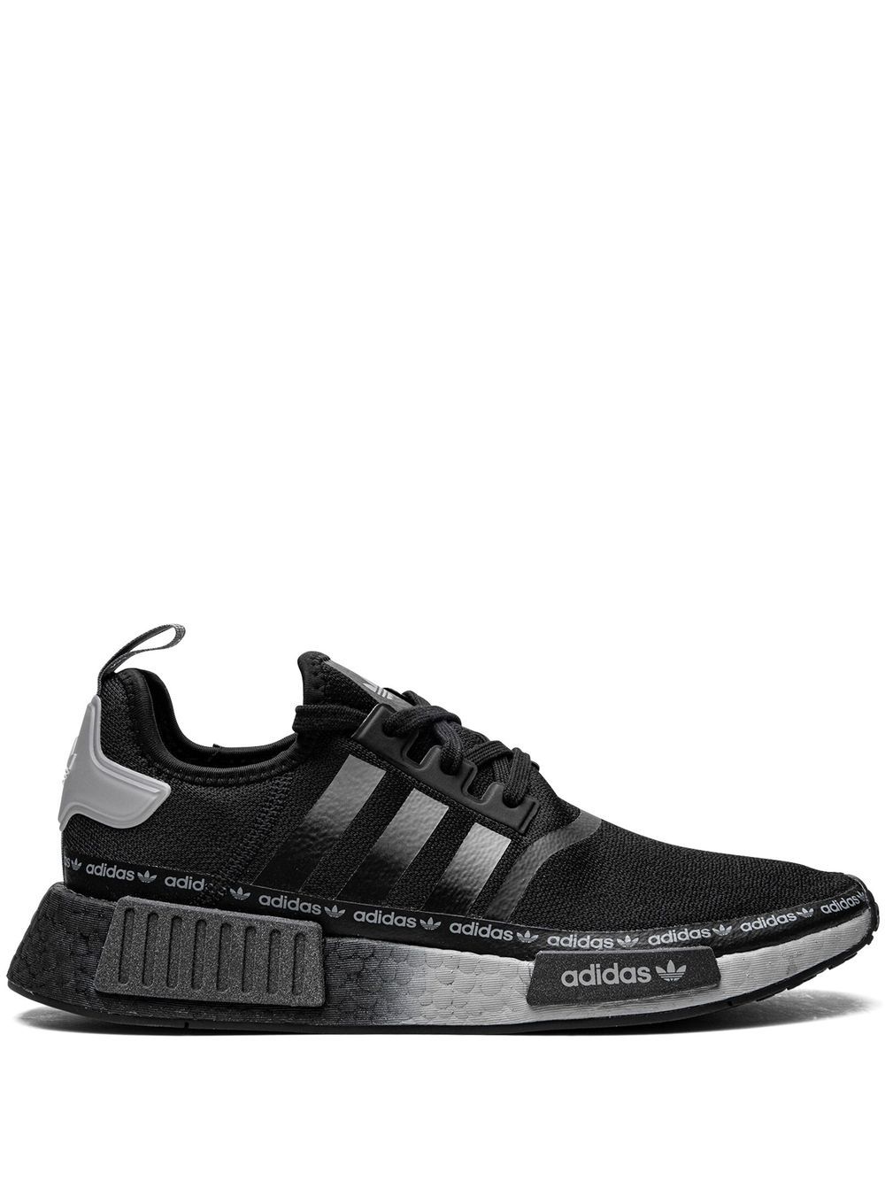 adidas NMD_R1 低帮运动鞋 - 黑色