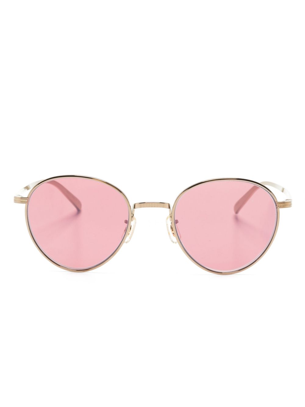 Oliver Peoples Rhydian 圆框太阳眼镜 - 金色