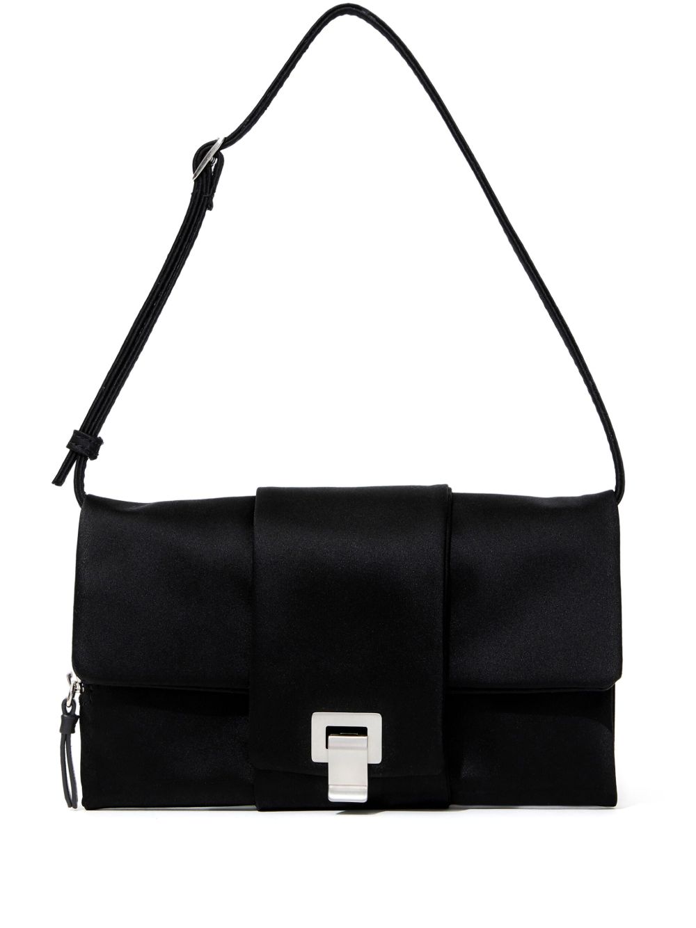 Proenza Schouler Flip 丝缎单肩包 - 黑色