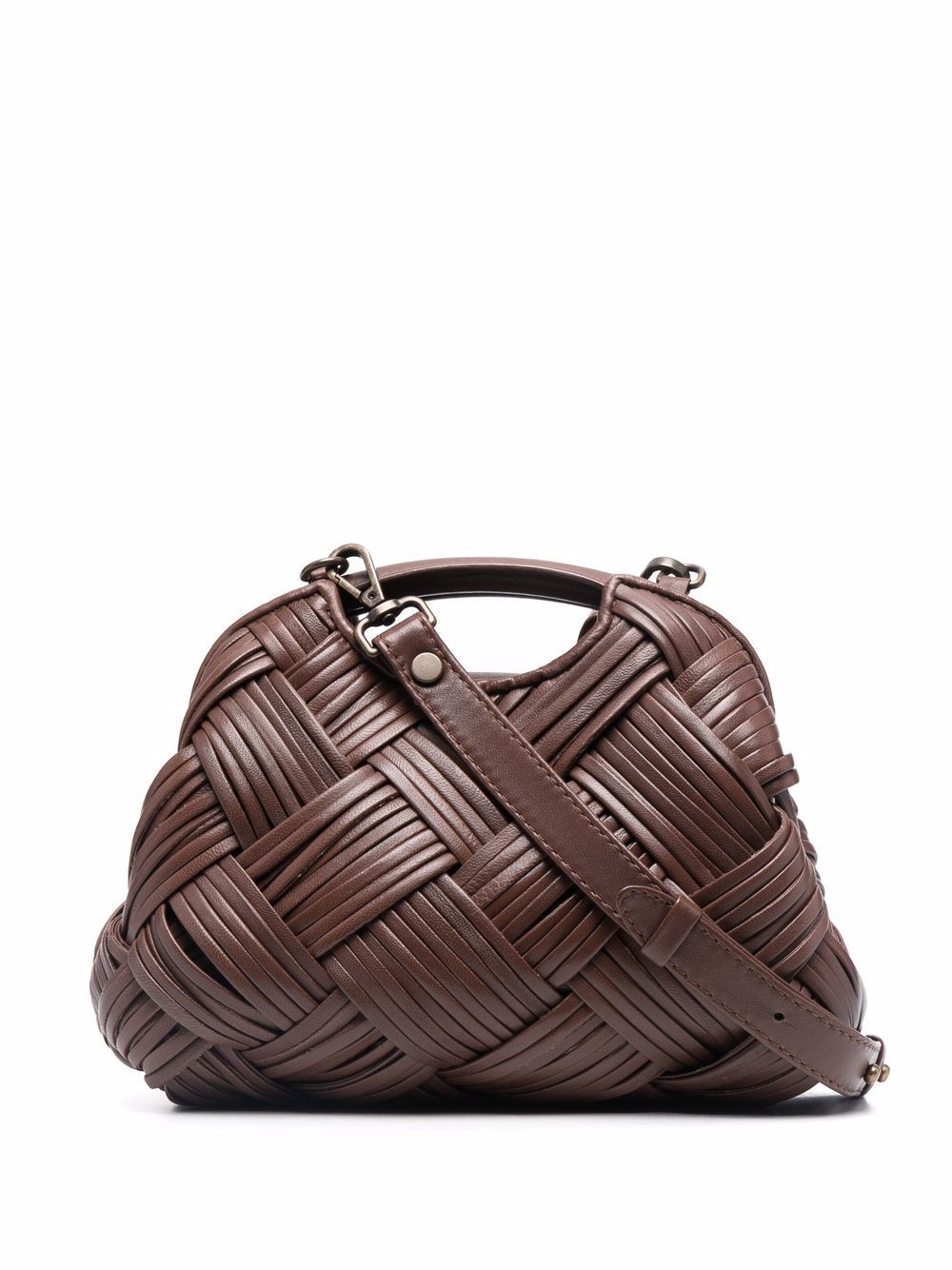 Officine Creative Helen 12 针织斜挎包 - 褐色