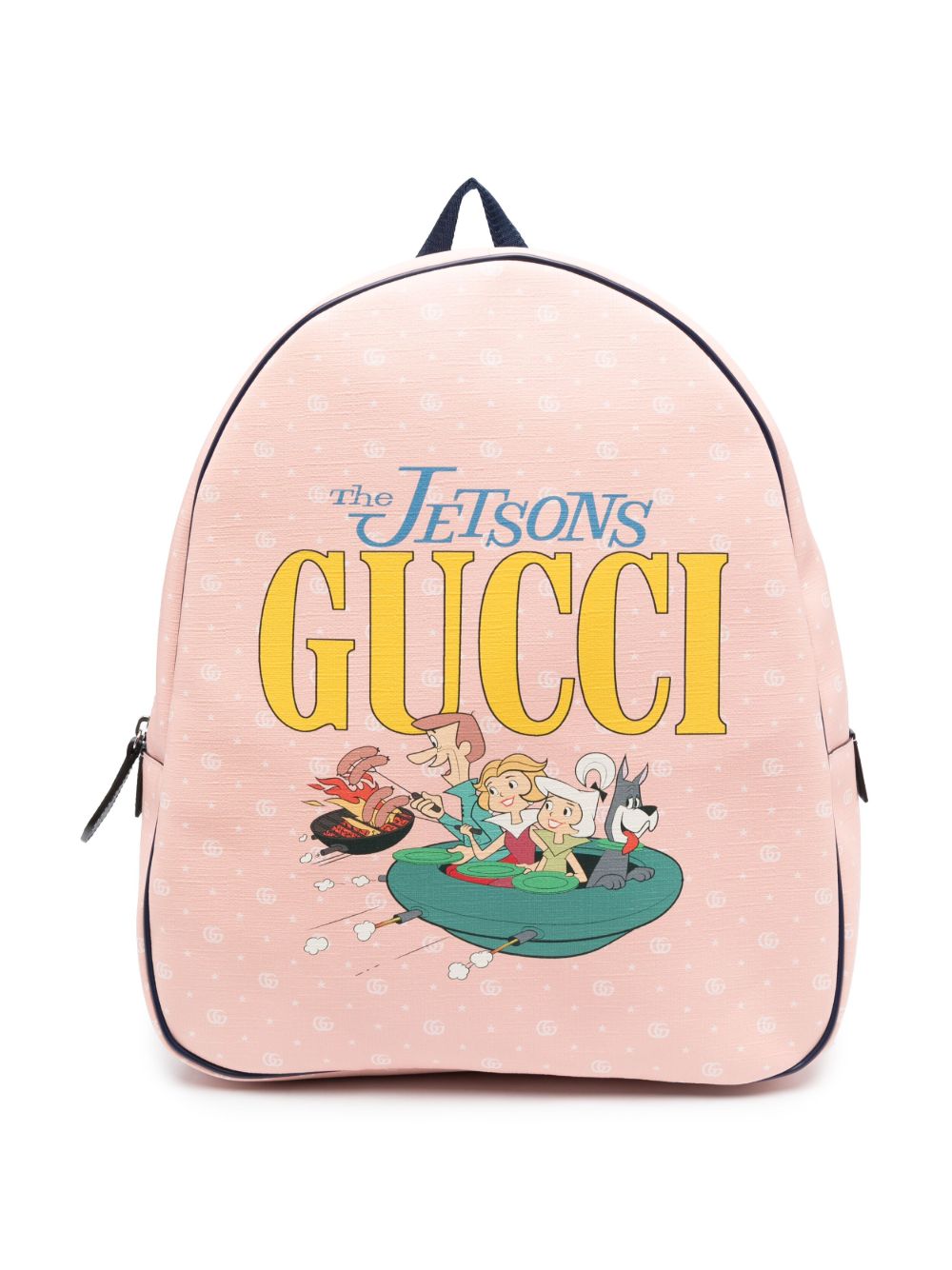 Gucci Kids Jetsons 印花拉链双肩包 - 粉色