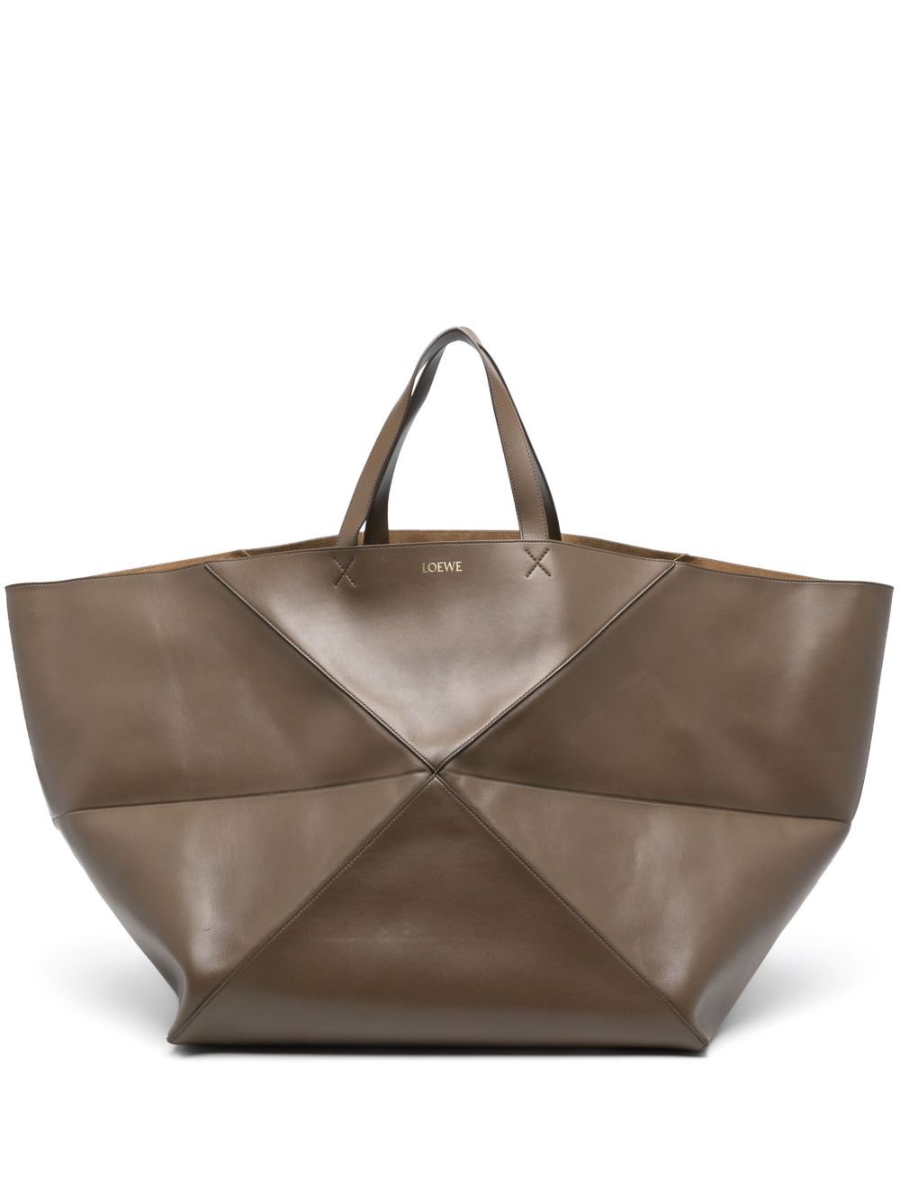 Loewe Pre-Owned XL Puzzle Fold 托特包（典藏款） - 褐色