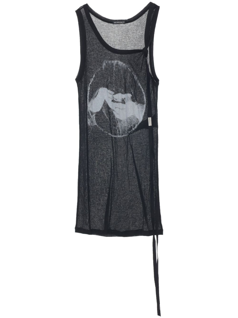 Ann Demeulemeester Seva 坦克背心 - 黑色