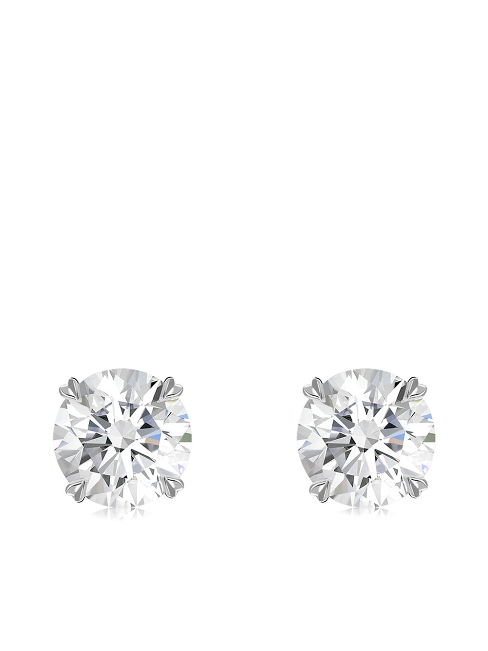 Pragnell Windsor 18K白金钻石耳钉 - 银色