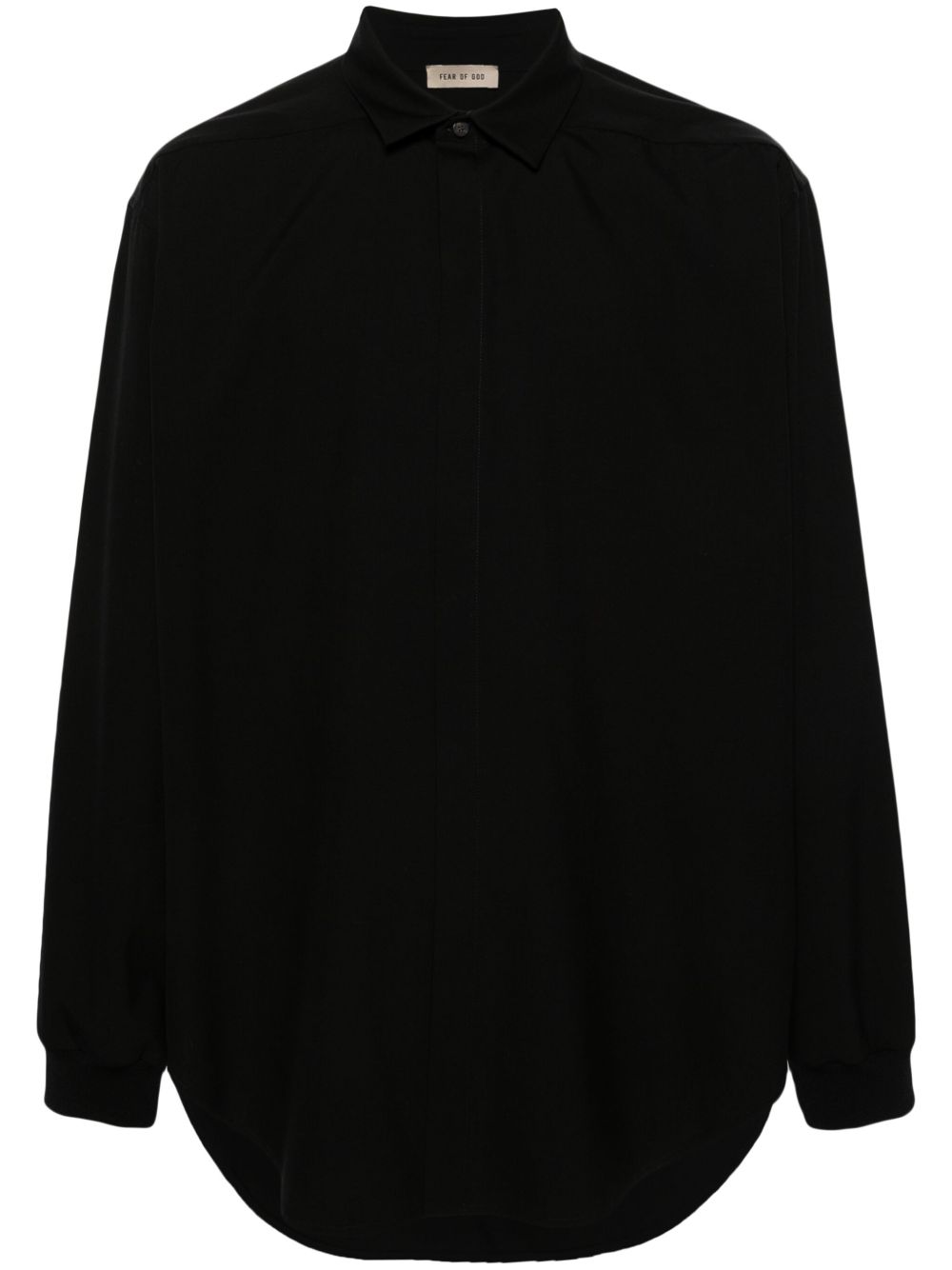 Fear Of God Hidden Placket 排扣衬衫 - 黑色