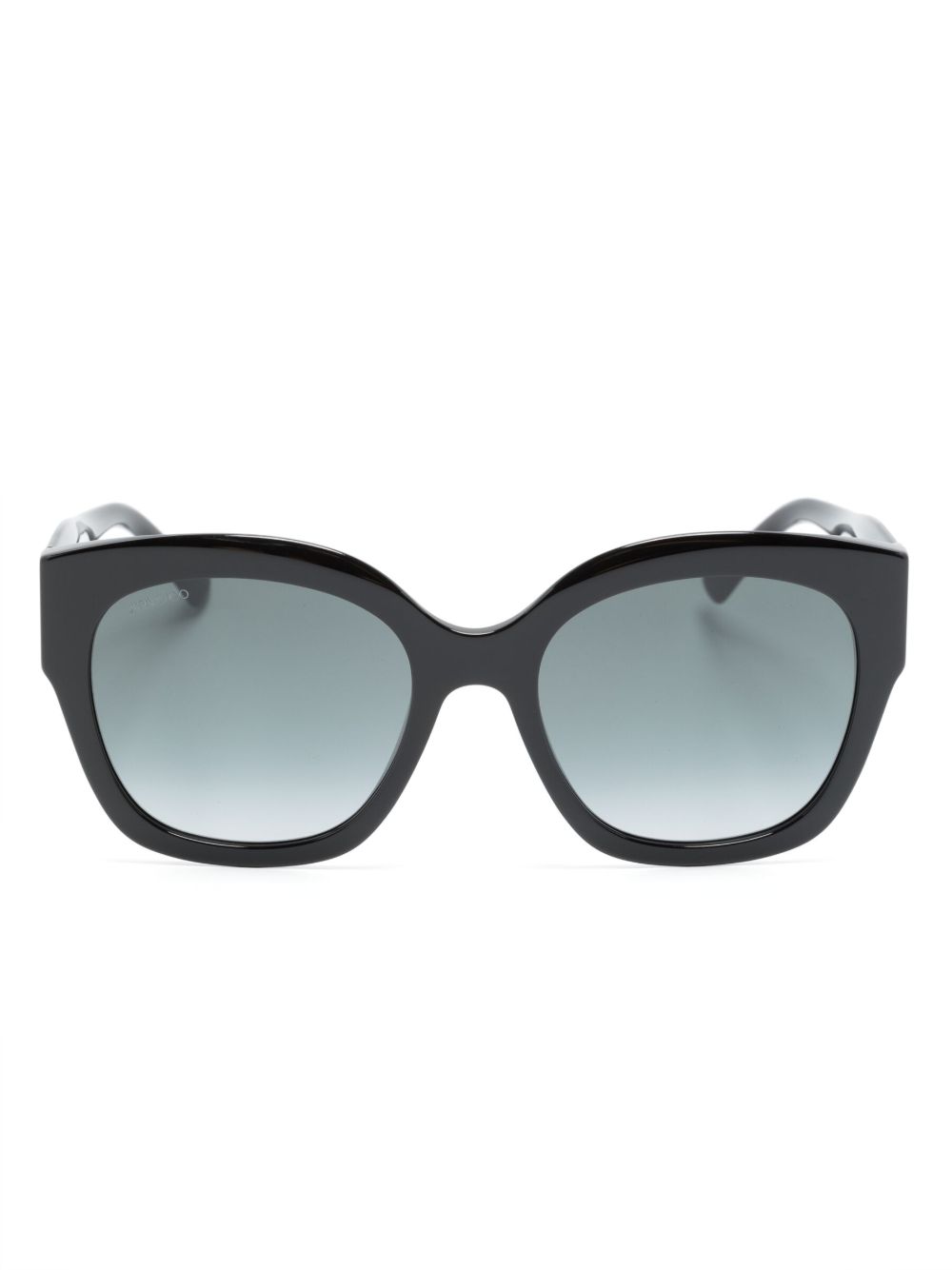 Jimmy Choo Eyewear Leela 方框太阳眼镜 - 黑色