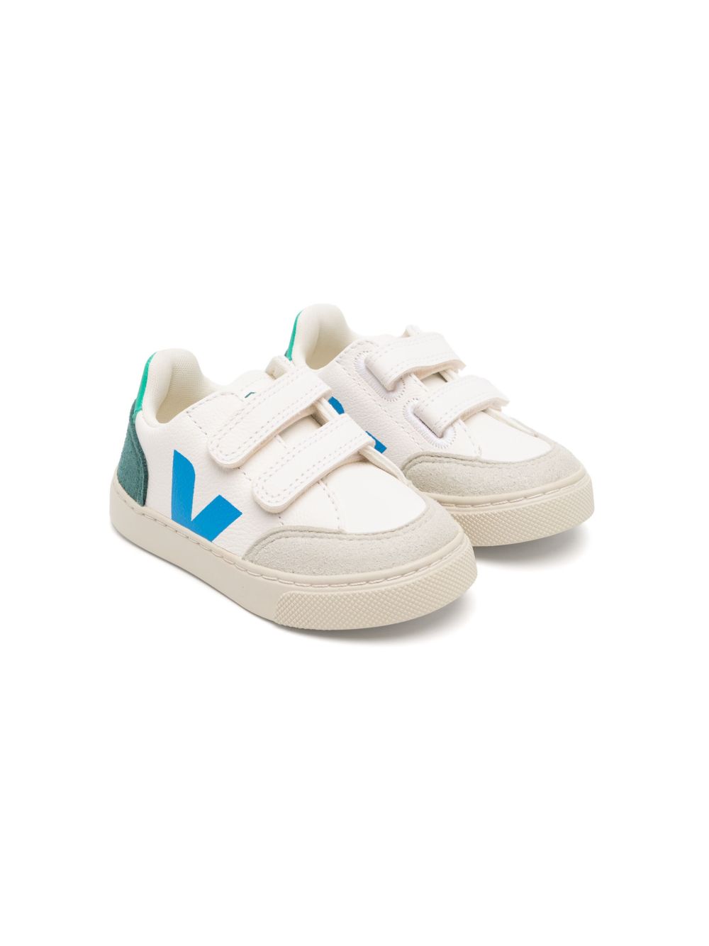 VEJA Kids V-12 板鞋 - 绿色