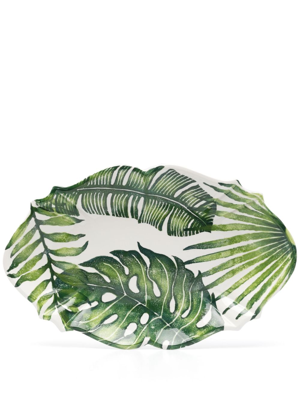 Les-Ottomans Savannah Flamingo 托盘（55厘米 x 35厘米） - 白色