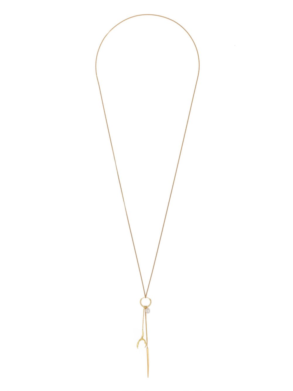Wouters & Hendrix Gold 18kt yellow gold Spikes, Pearls and Claws necklace - 金色