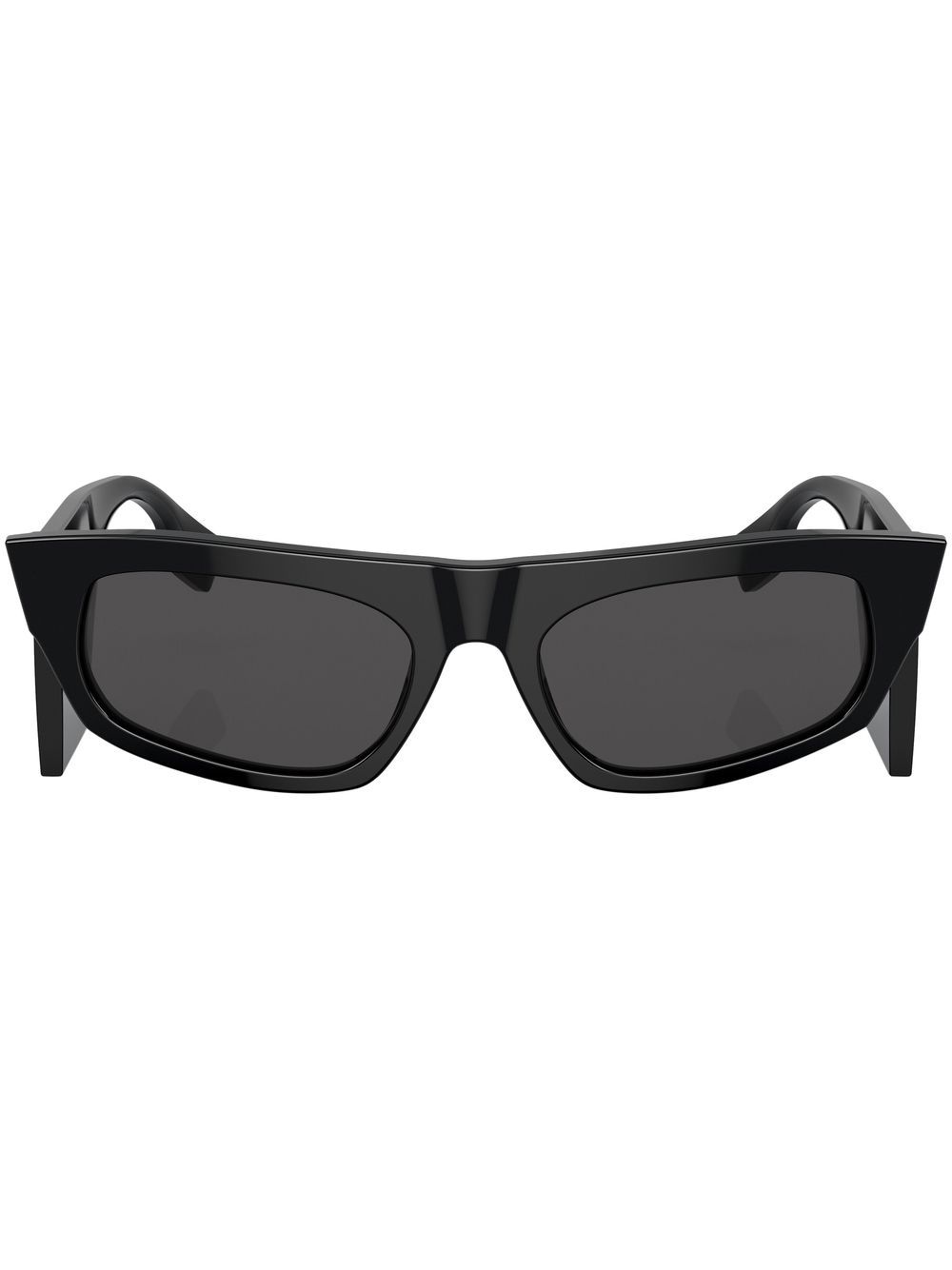 Burberry Eyewear Palmer logo镜腿太阳眼镜 - 黑色