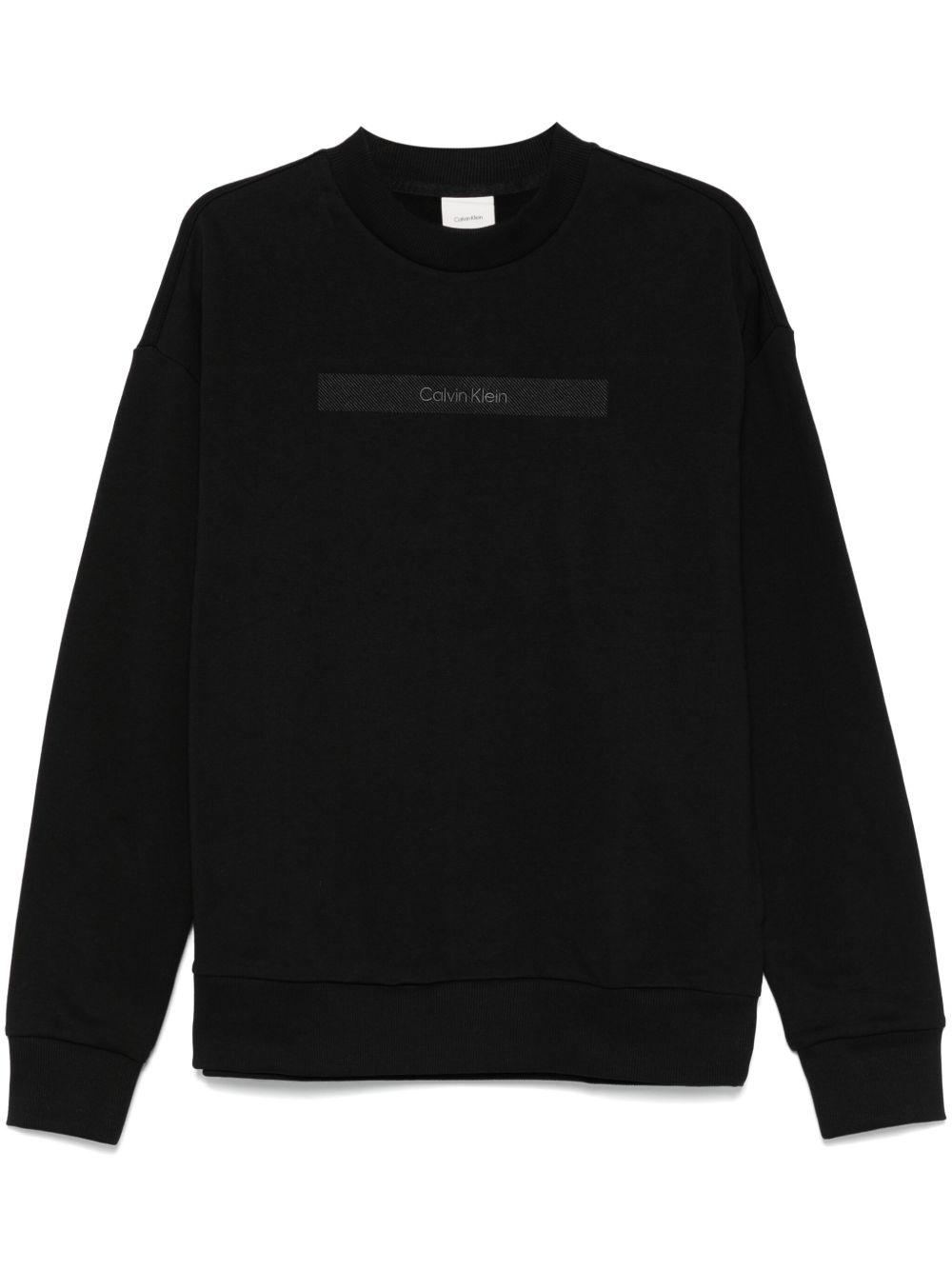 Calvin Klein embroidered-logo sweatshirt - 黑色