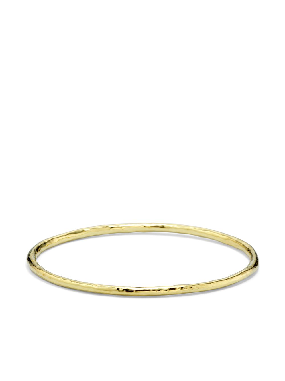 IPPOLITA Classico 18K黄金小号锤打压花手镯 - 金色