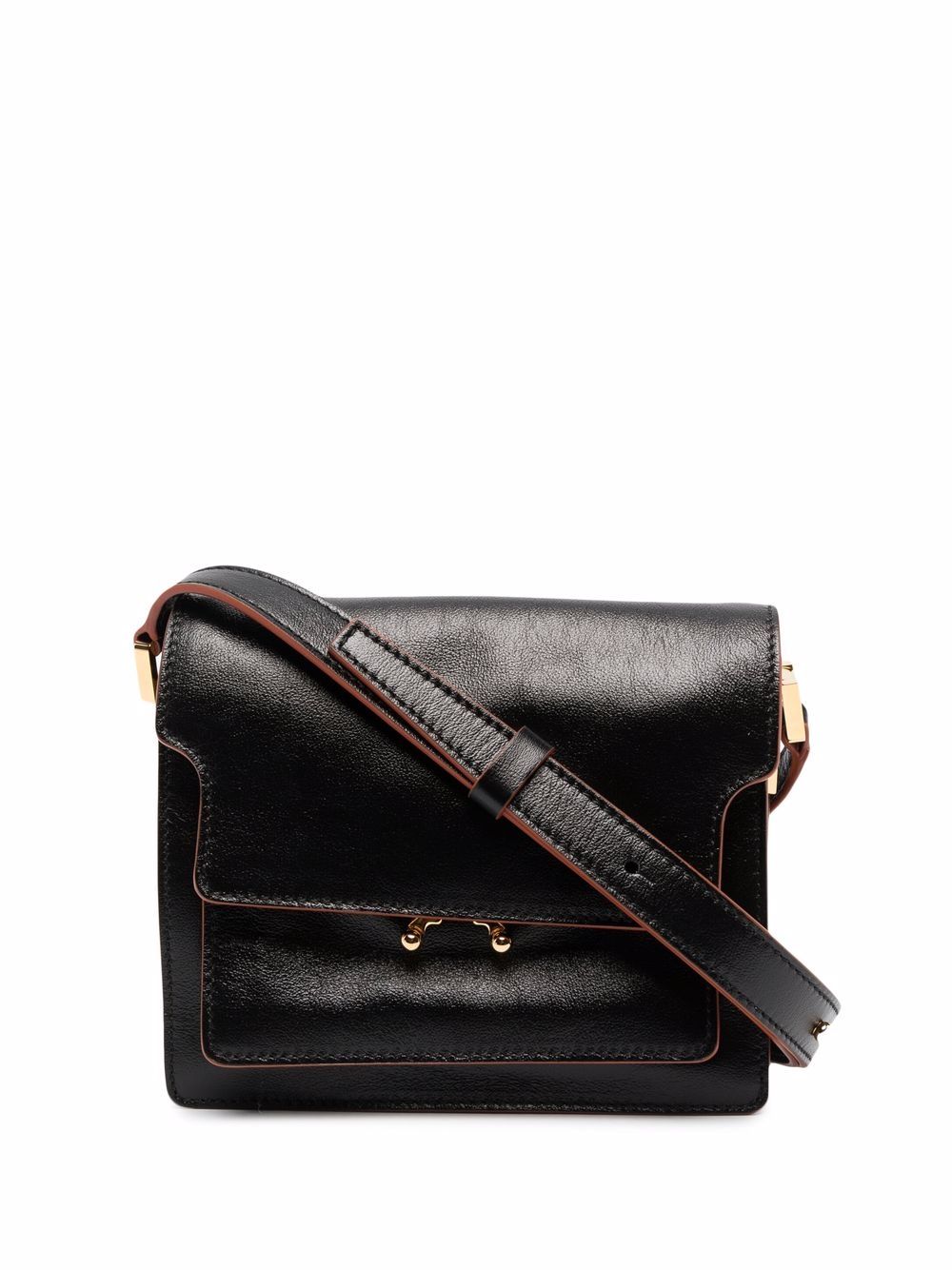 Marni Trunk Soft 迷你单肩包 - 黑色