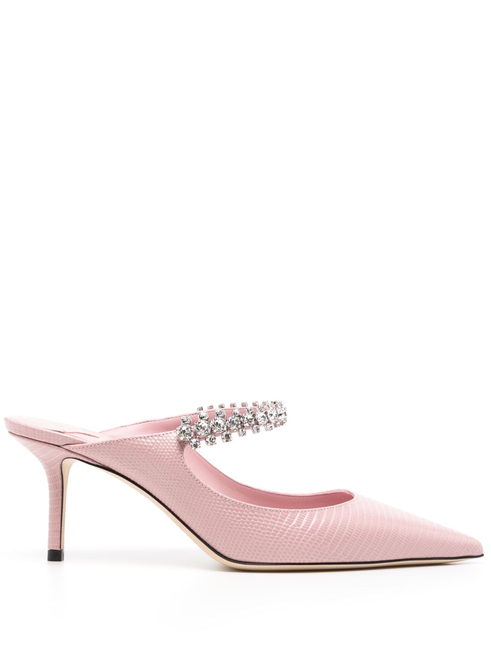 Jimmy Choo Bing 中跟穆勒鞋 - 粉色