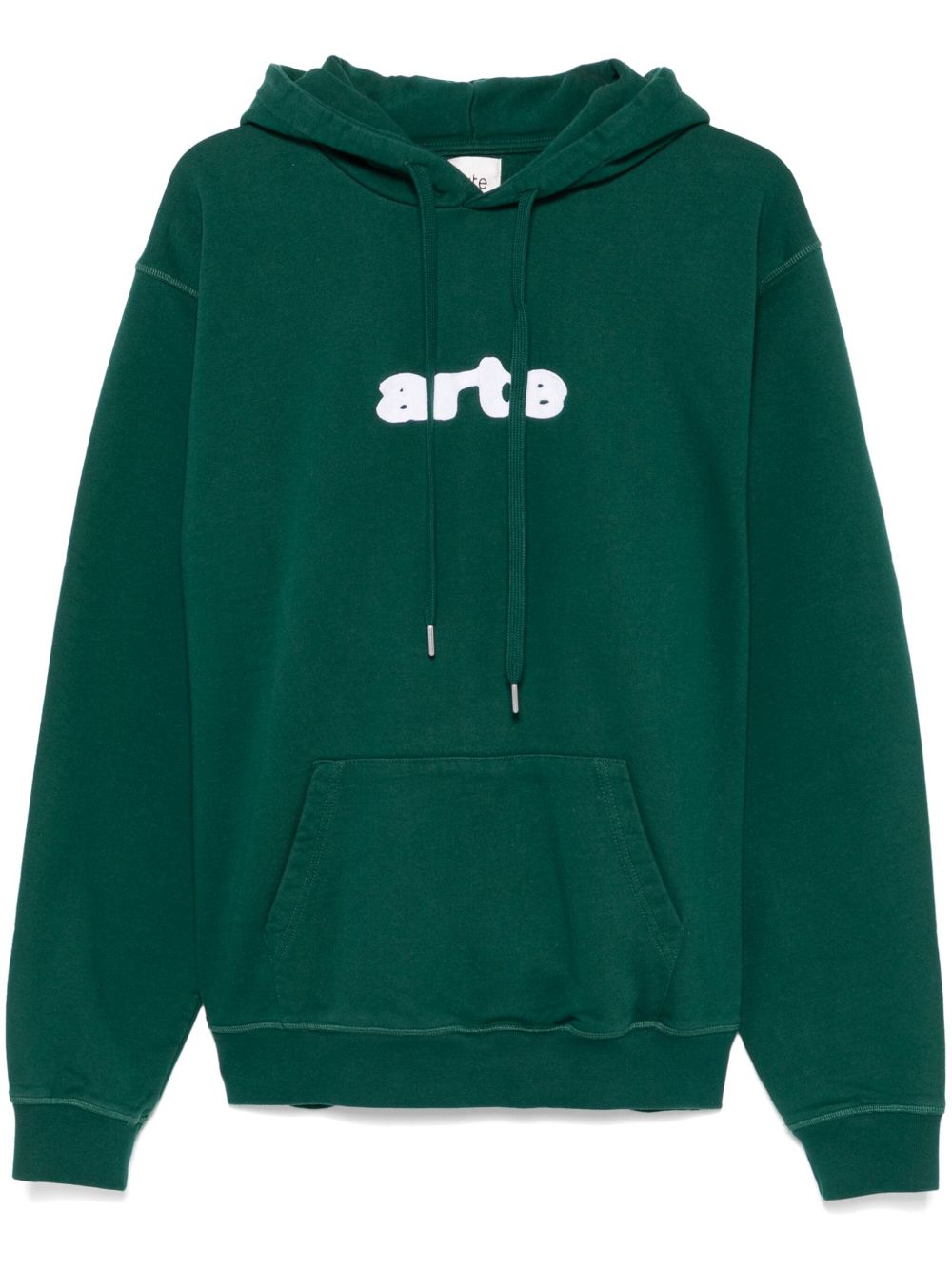 ARTE logo刺绣连帽衫 - 绿色