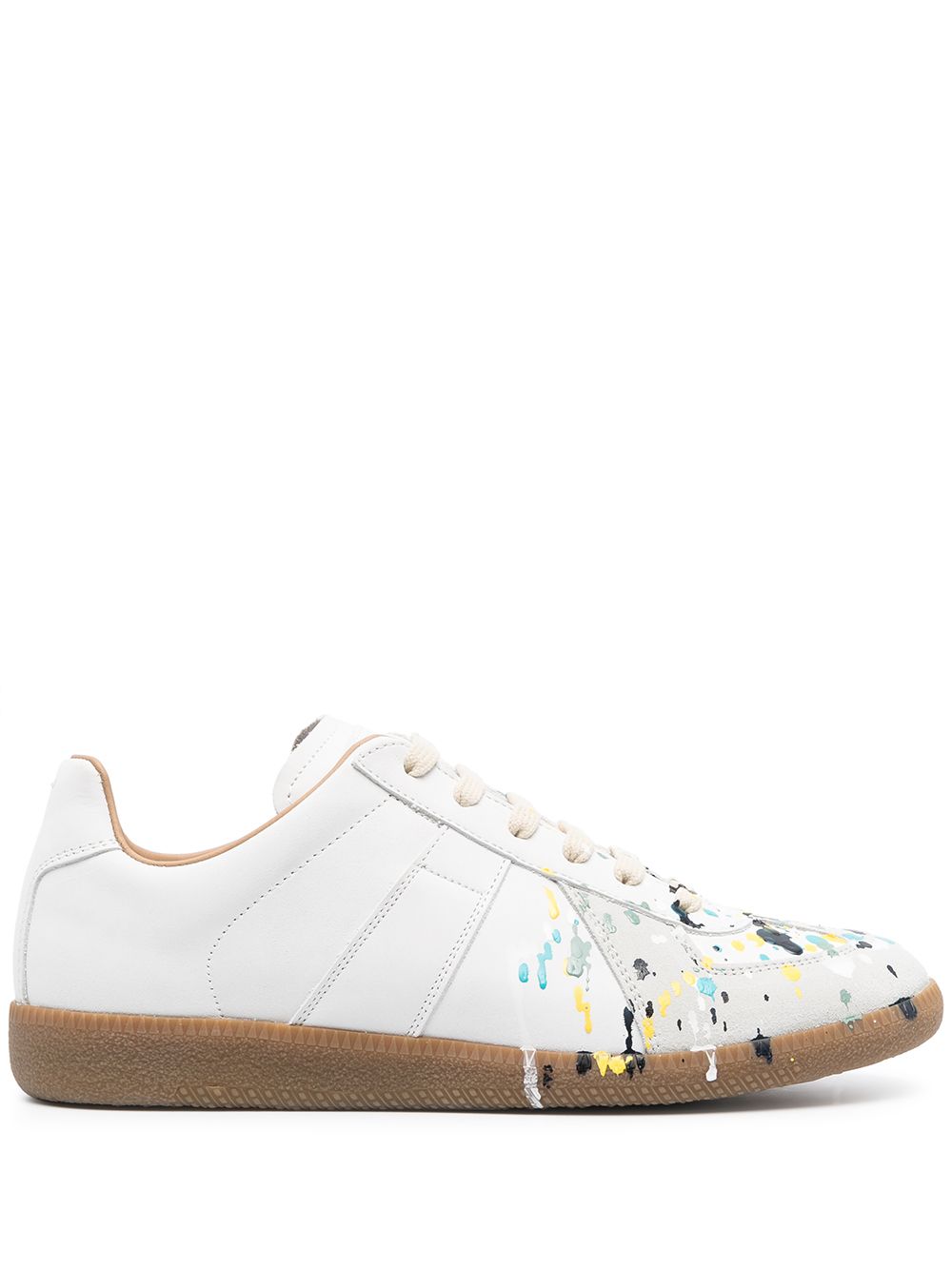 Maison Margiela Replica 泼漆效果运动鞋 - 白色