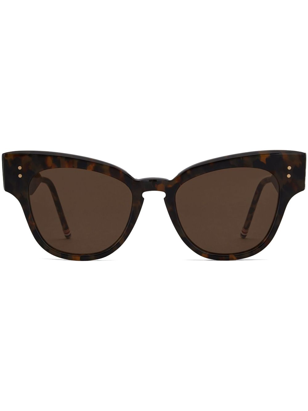 Thom Browne Eyewear 猫眼框太阳眼镜 - 褐色