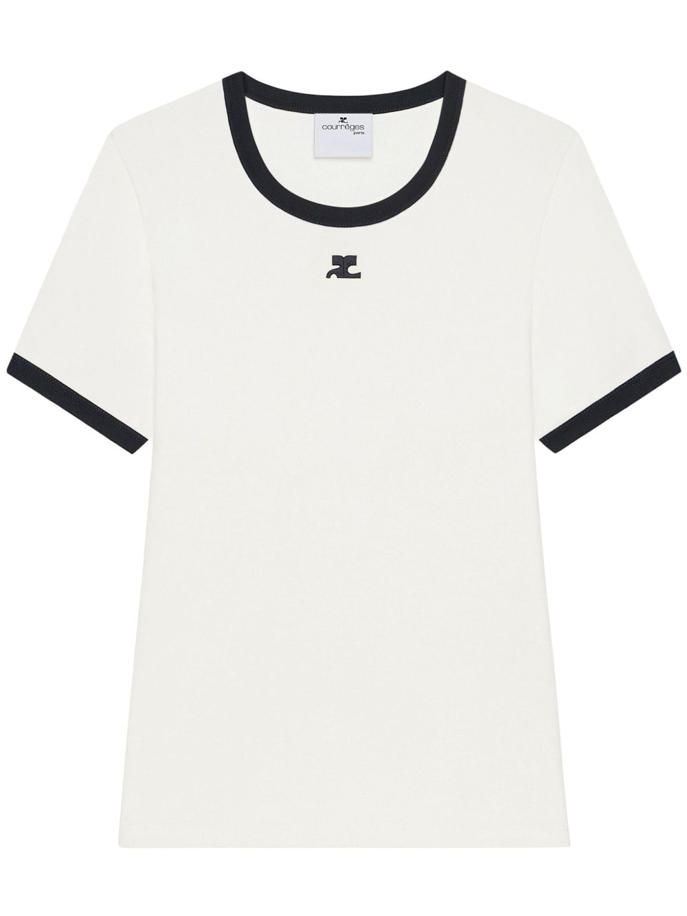 Courrèges Signature T恤 - 白色