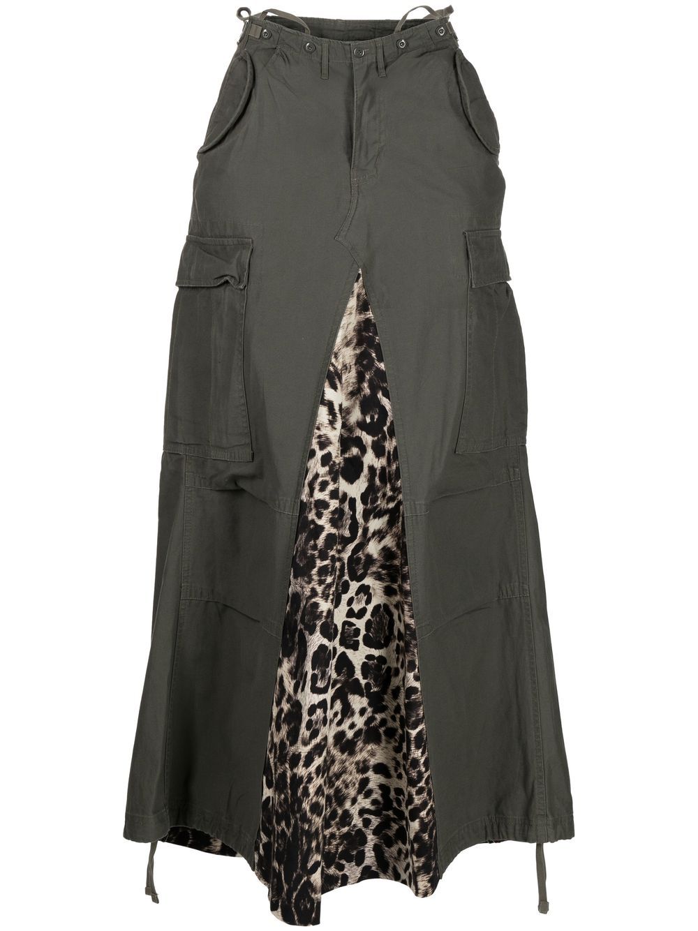 Antonio Marras Kumquat 高腰工装半身裙 - 绿色