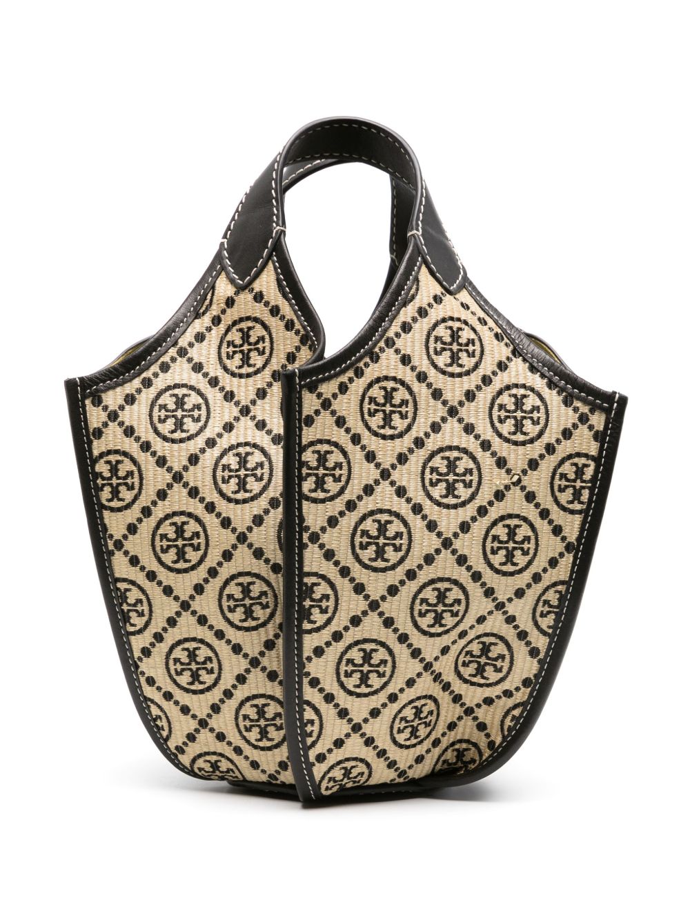 Tory Burch T-monogram Lampshade 皮质手提包 - 中性色