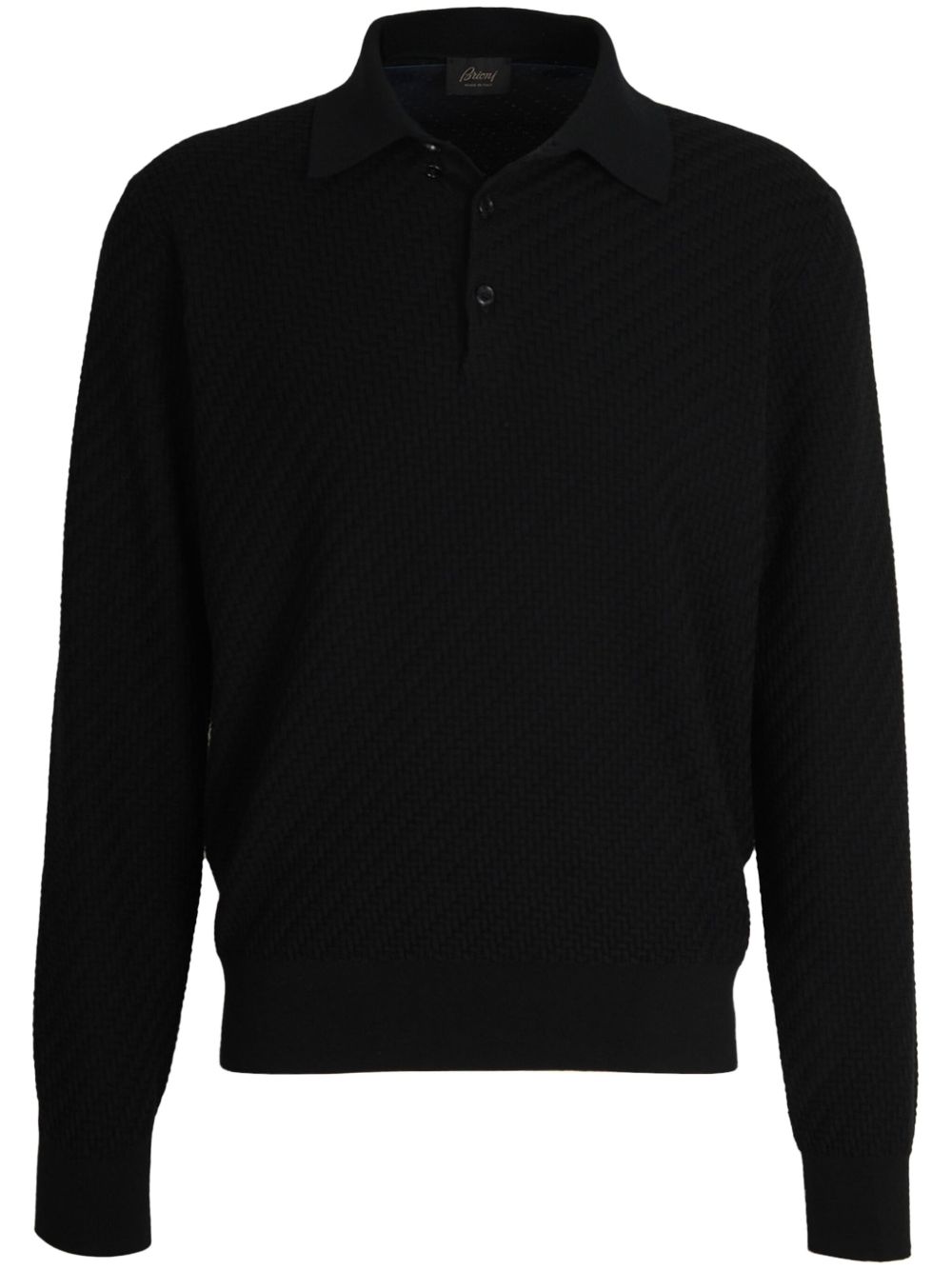 Brioni Trama polo shirt - 黑色