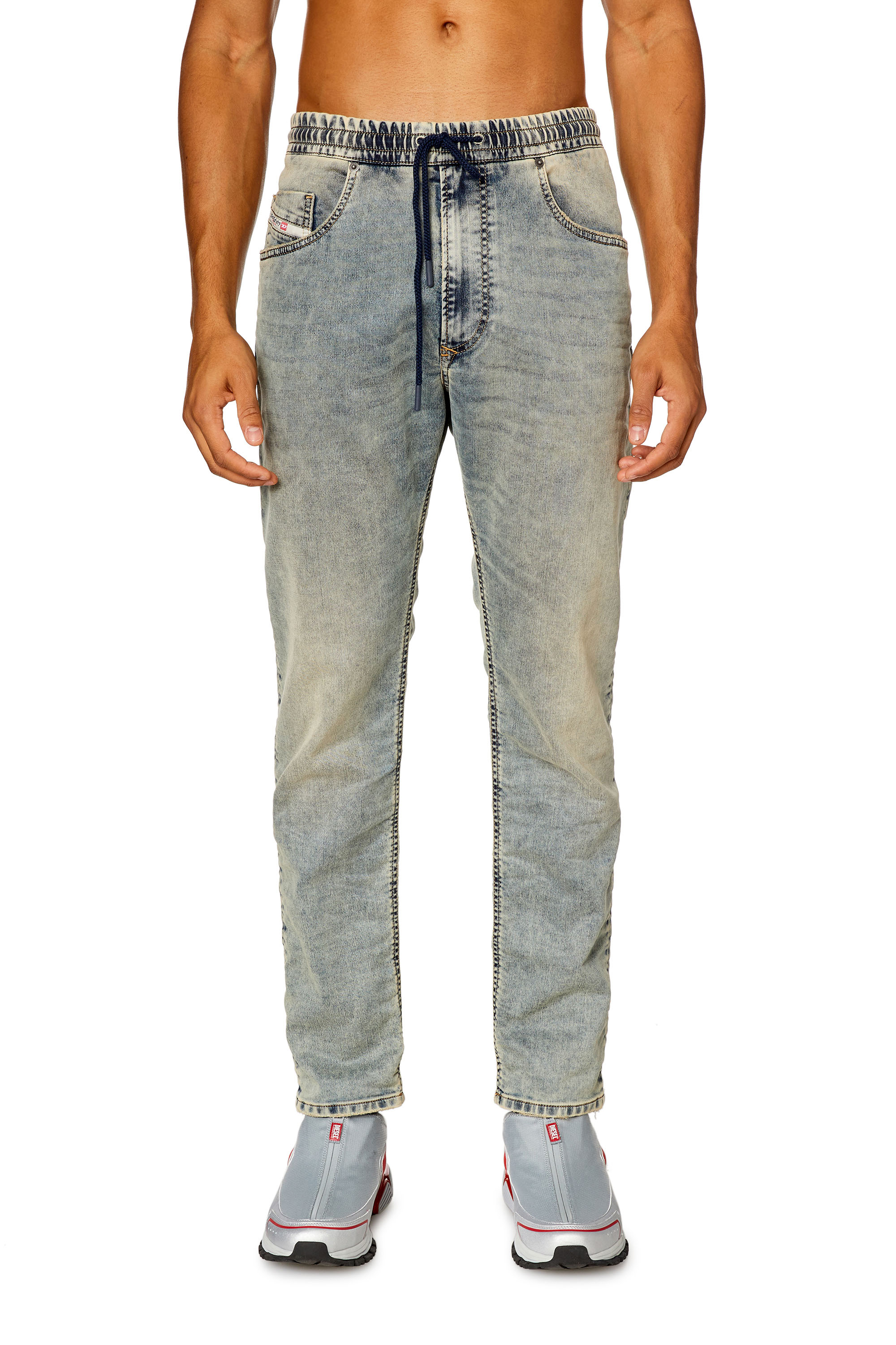 Diesel - Regular 2030 D-Krooley Joggjeans - Jeans - Man - Blue
