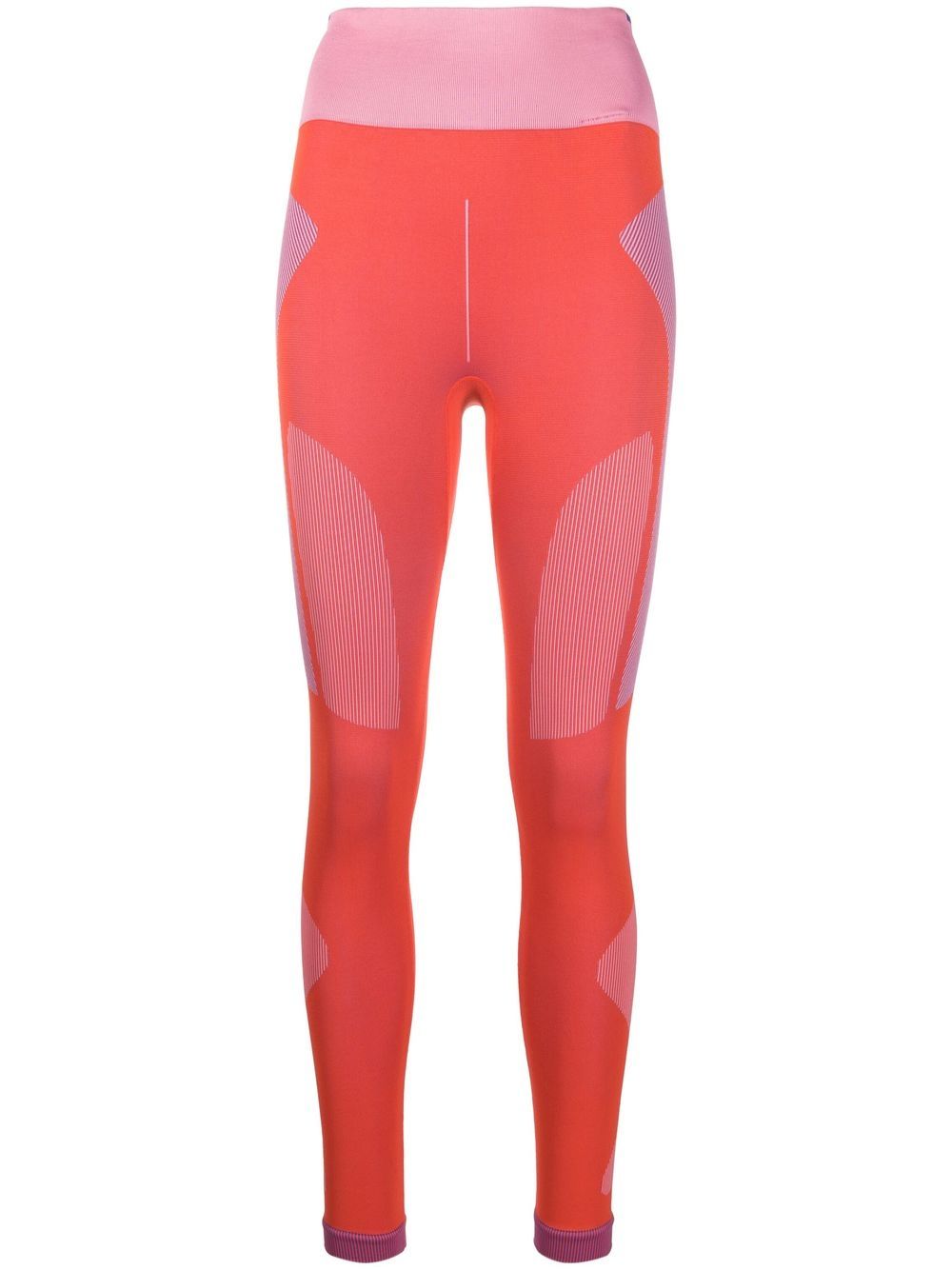 adidas by Stella McCartney 斯特拉·麦卡特尼 Truestrength 高腰打底裤 - 橘色