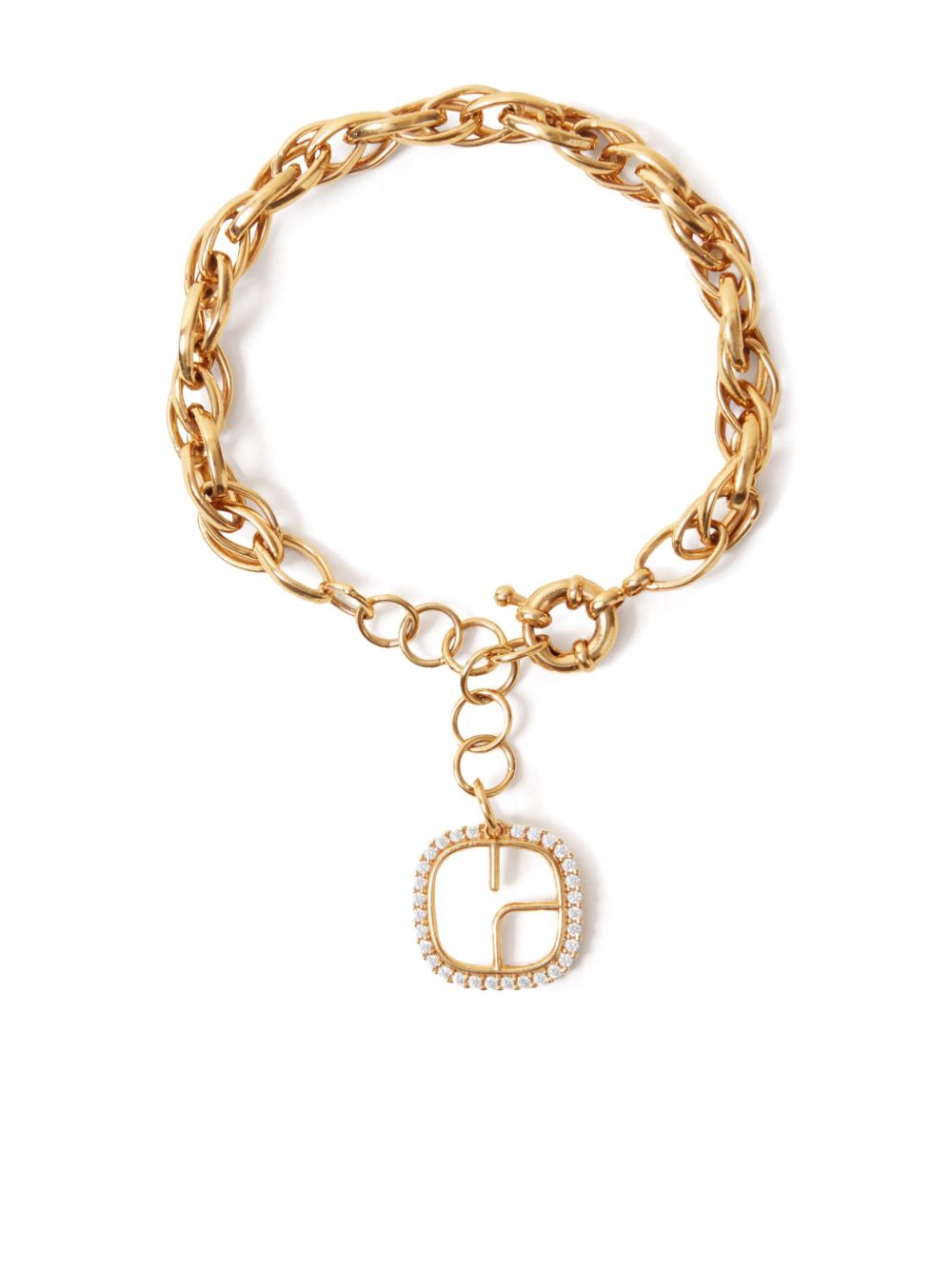 Claudie Pierlot logo标牌手链 - 金色