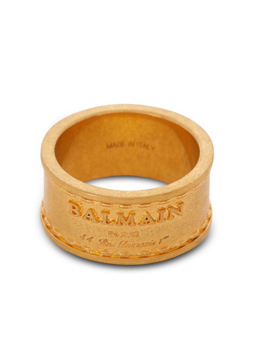Balmain Signature 指环戒指 - 金色
