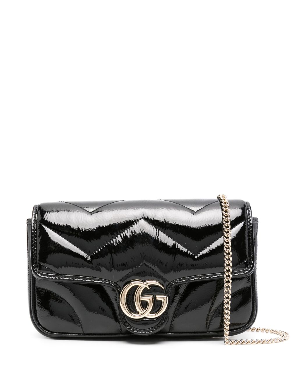 Gucci Marmont 小号斜挎包 - 黑色