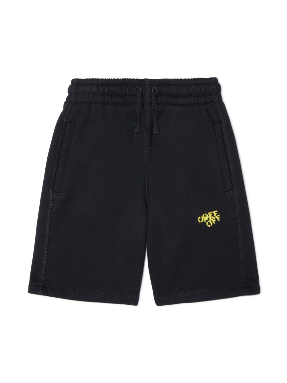 Off-White Kids Multi Off Stamp 短裤 - 黑色