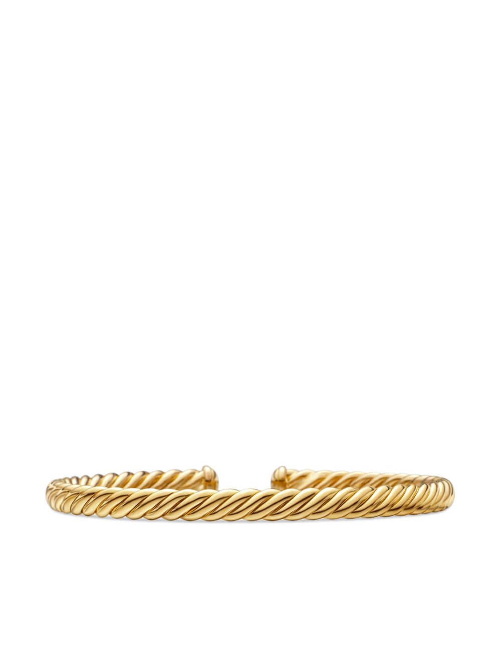 David Yurman 18K黄金 Modern Oval Cablespira 手链 - 金色