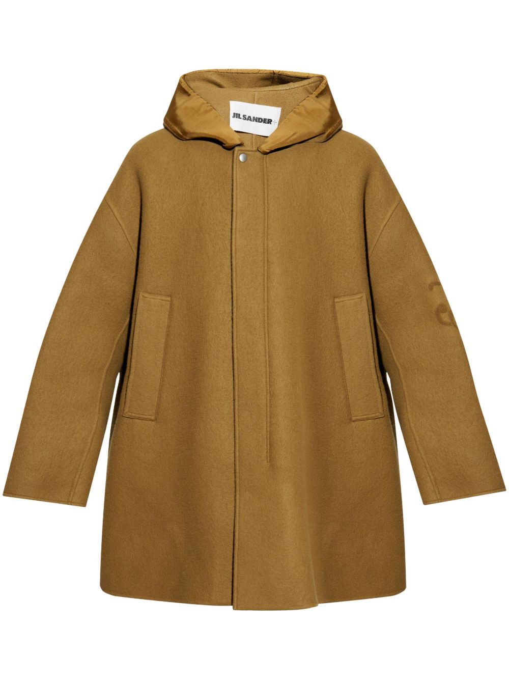 Jil Sander 初剪羊毛外套 - 褐色