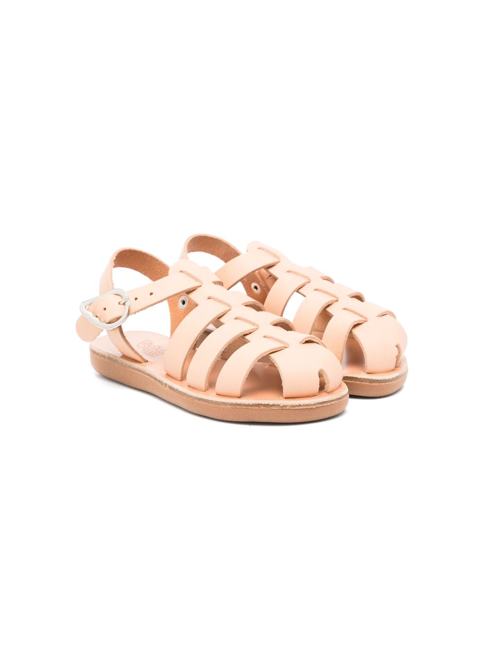 ANCIENT GREEK SANDALS KIDS Little Ektoras 皮质凉鞋 - 中性色
