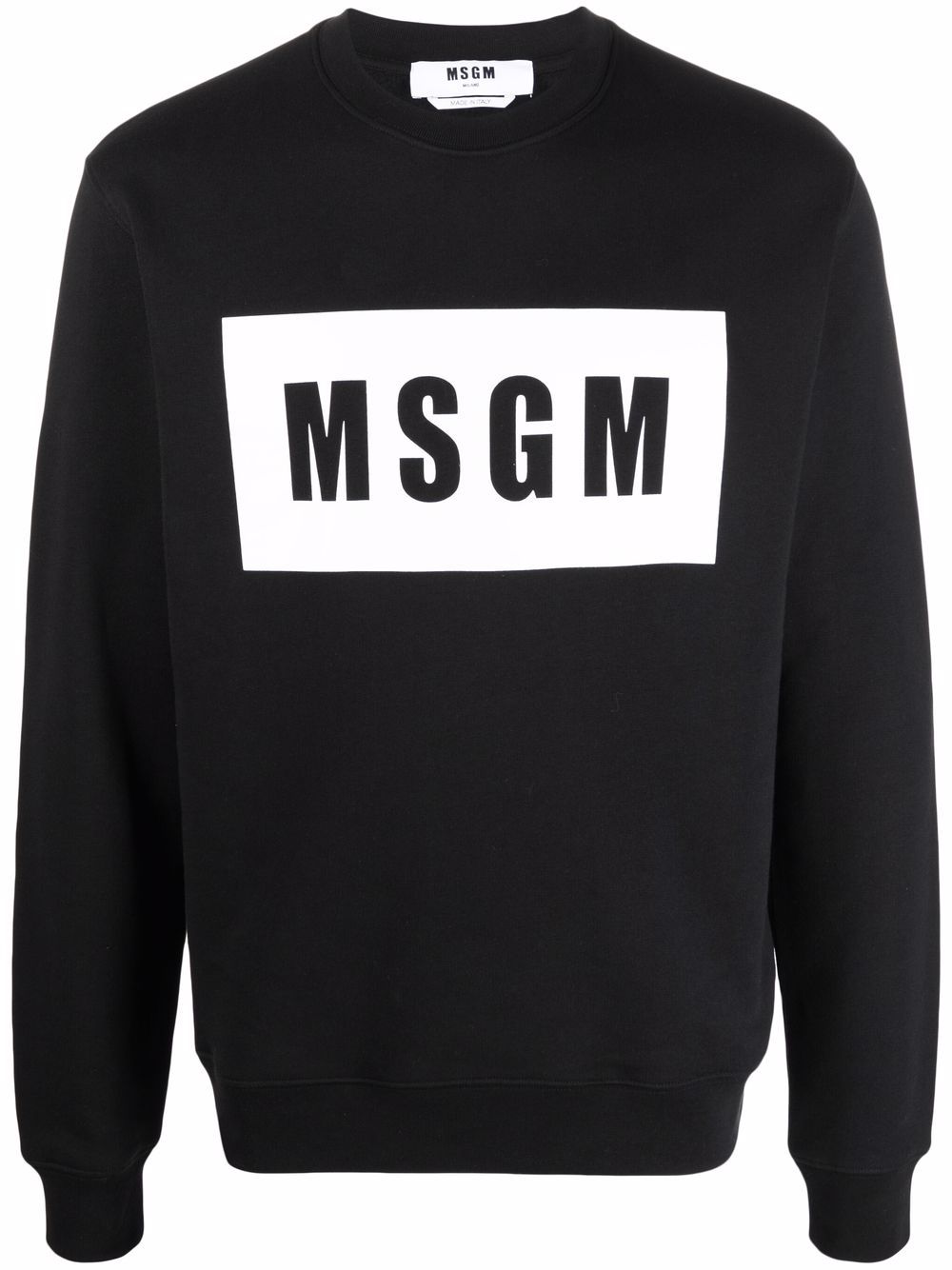 MSGM logo印花卫衣 - 黑色