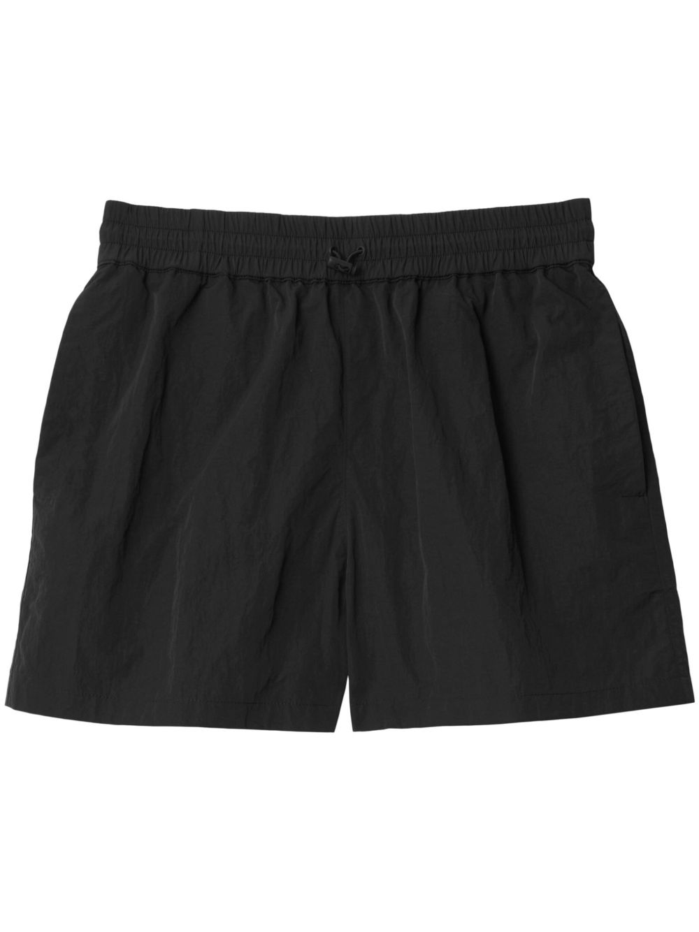 Burberry EKD 刺绣运动短裤 - 黑色